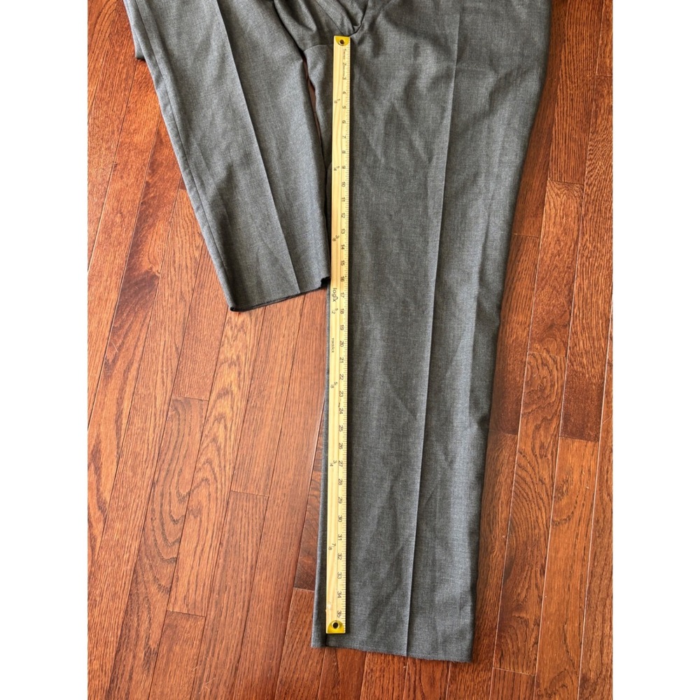 Jos A Bank Reserve VBC Italian Wool Pants 46R Gray Tailored Fit NWT Unhemmed - Picture 8 of 10